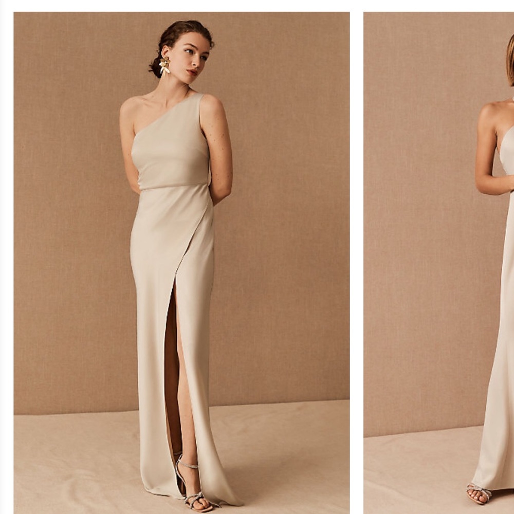 BHLDN Dylan Champagne Satin